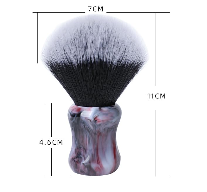 Friseursalon-Bartbürste, Rasierseife, schäumendes Nylon, Reinigung, weiches Haar, Harz, Rasierschaum-Gel-Bürste, 3 Stück