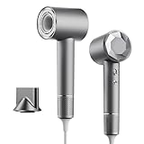 Bizcasa Asciugacapelli,110.000 Giri/min Motore Brushless,Phon Capelli Professionale con 500 Milioni Ioni Negativi,2 Velocità&4 Temperature,Basso Rumore,Magnetico Ugello Inclusi per Viaggi e Domestico