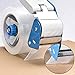 Pacific Mailer 2 Inch Tape Gun Dispenser with 2 Inch Carton Packing Tape, Lightweight Industrial Side Loading Tape Dispenser - Blue