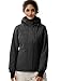 FREE SOLDIER Damen Winterjacke Wasserdicht Atmungsaktiv Warme Fleece Gefütterte Ski Jacke Outdoor Winterregenjacke mit Kapuze und Vollständig Versiegelte Nähte (Schwarz,M)