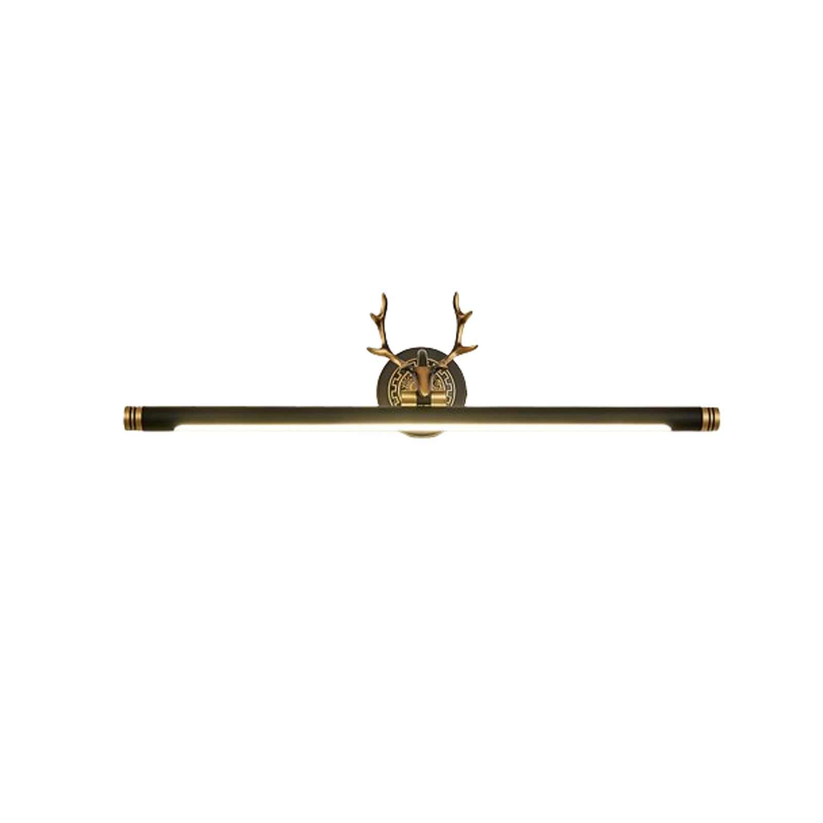 HGTYDV2 Copper Bathroom Vanity Light Fixture Rustic Antler Vanity Light Over Mirror Adjustable Bath Light Bar Farmhouse Deer Wall Sconce for Bedroom