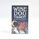Wise Dog Tarot Ce Jeu Convient aux débutants, aux passionnés et aux lecteurs de Tarot avancés Le favori des Amoureux des Animaux Wise Dog Tarot