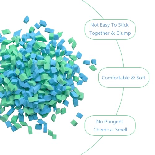BBGDIPG Bean Bag Filler, 10 Pounds Comfortable and Soft Shredded Memory Foam Filling, Premium BeanBag Stuffing for Bean Bag/Various Pillows/Punching Bag/Couch Cushions/Pouf/Dog Bed by BBGDIPG - Used condition - Image 3