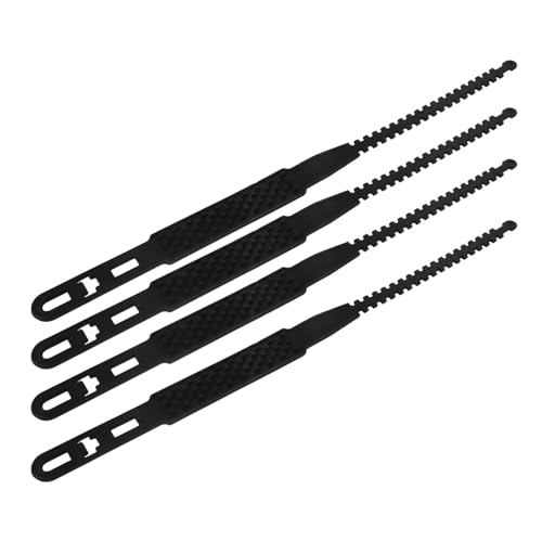 Healeved Cadenas para Neumáticos de Motocicleta 4 Piezas de Nylon Resistentes al Desgaste Alto Rendimiento Antideslizante para Nieve y Hielo