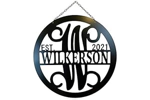 Customized Metal Split Letter Wreath for Front Door