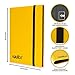 Vault X Binder - 9 Pocket Trading Card Album Folder - 360 Side Loading Pocket Binder for TCG (Yellow)