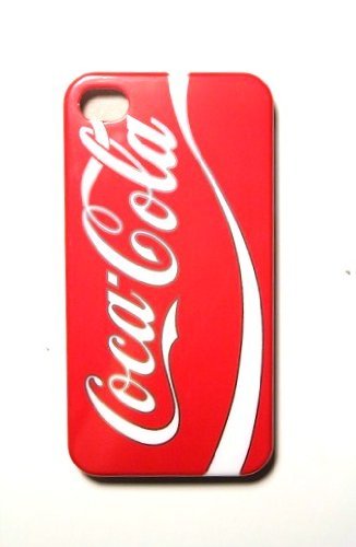 Rojo Soda Estilo plástico caso cubierta trasera para iPhone 4