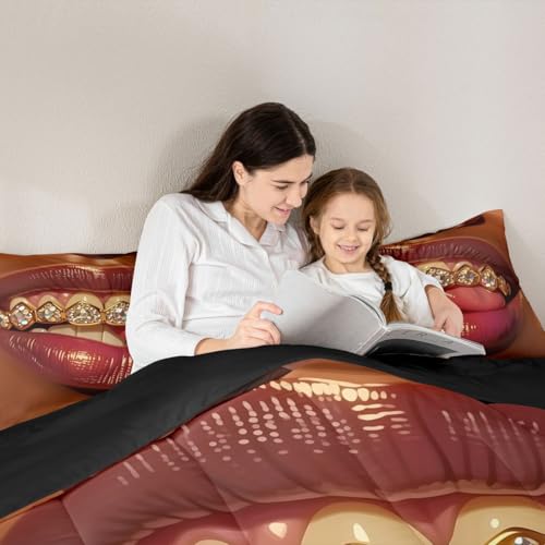 Image of Erosebridal Black Girls Queen Bedding Set Luxury African American Comforter Set Soft Microfiber Black Woman Female Comforter for Teens Adult Melanin Bedroom Decor (1 Comforter, 2 Pillowcases)