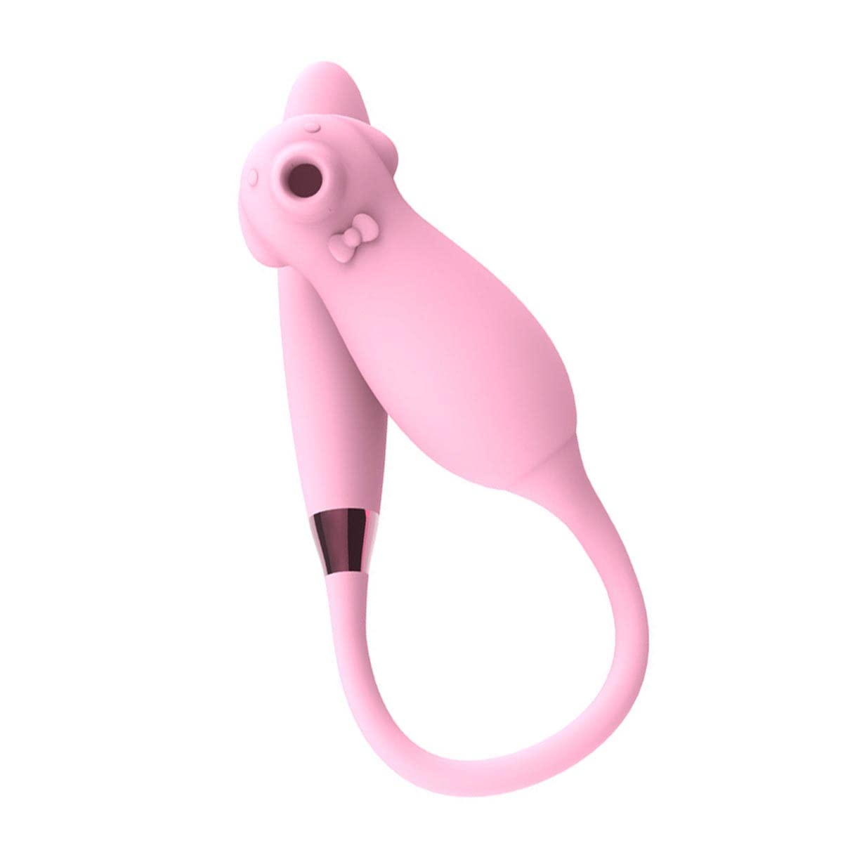 AAKOMA Vibratori Giocattoli, Vibratore Sessuale Capezzolo Stimolatore Clitorideo, Riscaldamento Intelligente 9 Frequenza Succhiamento e 7 Velocità Collisione Modalità Giocattoli Sesso Anale Pink