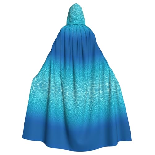 Cape à capuche sorcière paysage sous-marin costume cosplay