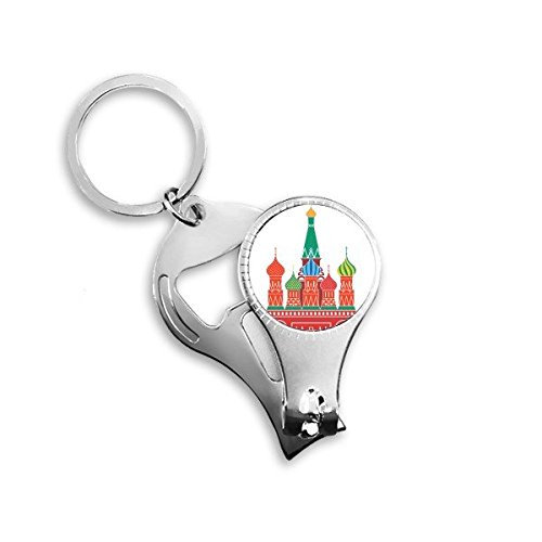 Keychain Moscou pour clés de voiture avec coupe-ongles intégré