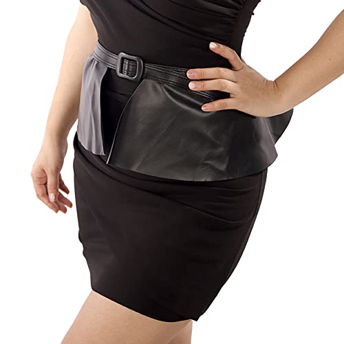 Wiwpar Women Faux PU Leather Waist Belt Fashion Casual Chic Dress Belts Leather Wide Cinch Belt Waistband for Dress Halloween Costume Cosplay Jewelry (Style2)2