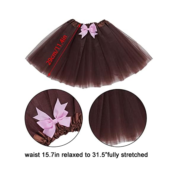 Jmkcoz kids puppy dog costume tutu set brown dachshund dog ears headband bowtie nose tail tutu skirt animal costume for girls boys halloween cosplay party - image 4