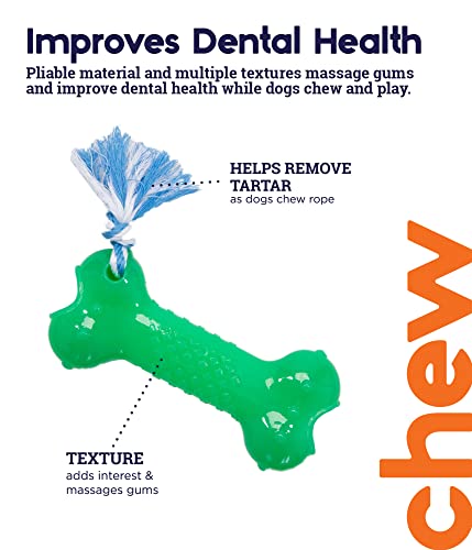 Image of Petstages Orka Bone Green Treat-Dispensing Dog Chew Toy