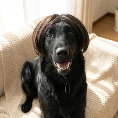 Peluca divertida para perros pequeños y gatos miniatura 7