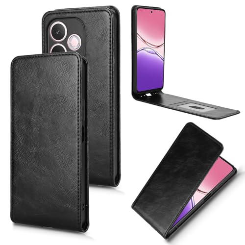 Jiajihua Phone Case Compatible with Oppo A5 Pro 5G,Compatible with Oppo A5 Pro 5G [Magnetic adsorption] Kickstand [Card Holder] Cover Black