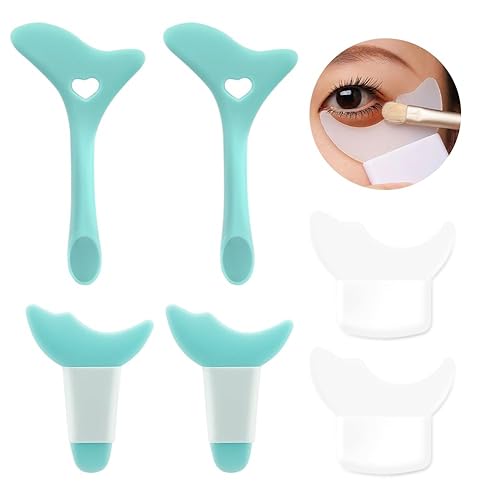 Miniatura 9 de Plantillas delineador de ojos, Herramienta delineador de ojos de silicona, Plantilla de delineador de ojos alado, Ayuda reutilizable para delineador