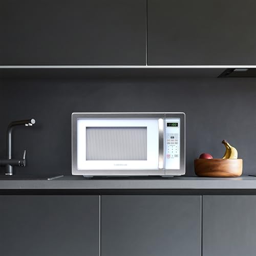 Farberware 1.1 Cu. Ft. Countertop Microwave Oven – 1000 Watts Power, Auto Cook Settings, Defrost, Easy Clean and Child Safety Lock - White Platinum - image 7