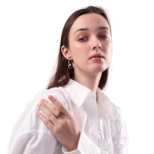 Engagement Rings for Women AAA+ Heart Cubic Zirconia Promise Rings for Her Black Halloween Jewelry/1.5CT Moissanite Rings Women's Wedding Statement Ring Birthday Gifts for Women, Size 5-94