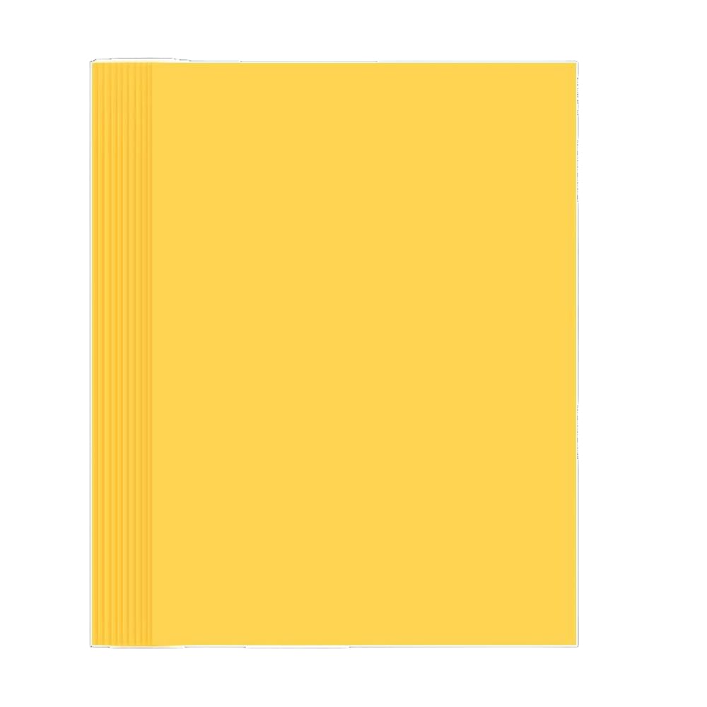 50 Sheets A4 Colored Copy Paper, 70gsm Double Sided Printer Paper for Printing Invitations Crafts Making, Yellow