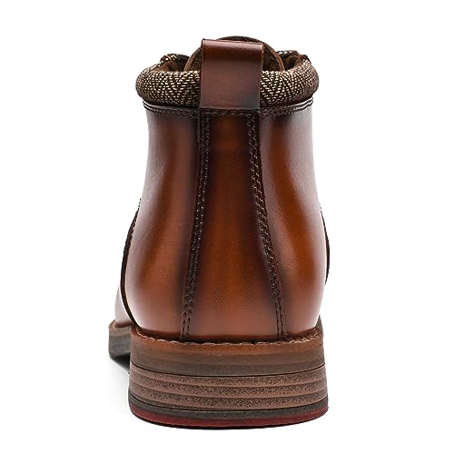 Image of Arkbird Men's Dress Boots Genuine Leather Cap Toe Ankle Boot with Side Zipper for Casual Business Formal Wear