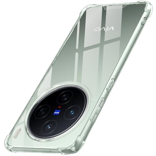 Image of TheGiftKart Crystal Clear Back Cover Case for Vivo X200 5G | 360 Degree Protection | Shock Proof Design | Transparent Back Cover Case for Vivo X200 5G (PC & TPU, Transparent Bumper)