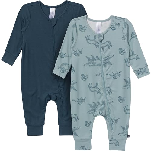 Modern Moments by Gerber Unisex Baby Footless Coverall Blue 12 Months