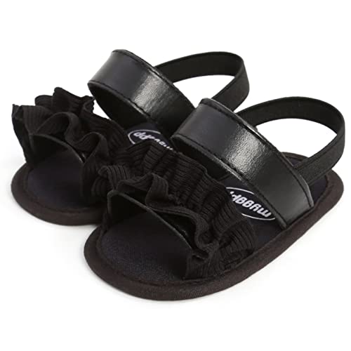 Image of Infant Baby Boys Girls Summer Sandals Party Wedding Dress Flats Shoes Newborn Crib Shoes First Walkers Prewalkers 0-18 Months
