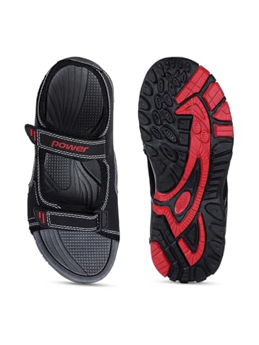 Image of Bata Boys COSMOS II Black Sports Sandals, (4616337)