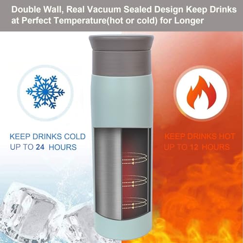 Thermal Flask for Hot Drink 350ml Coffee Cup Travel Mug, Insulated Travel Coffee Mug - Image 3
