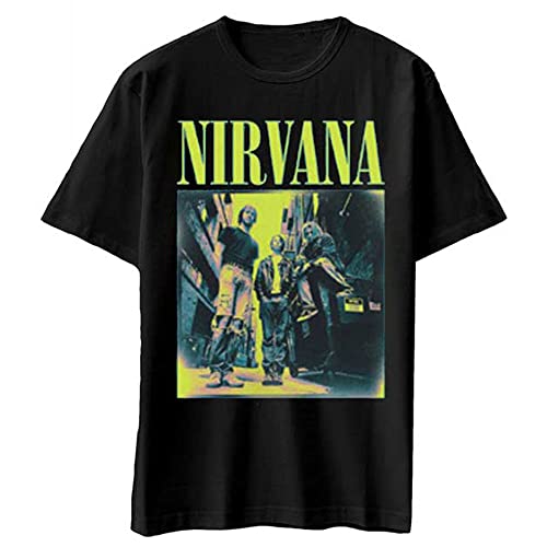 Photo de Nirvana T Shirt Kings of The Street Band Logo Nouveau Officiel Homme Noir Size XXL