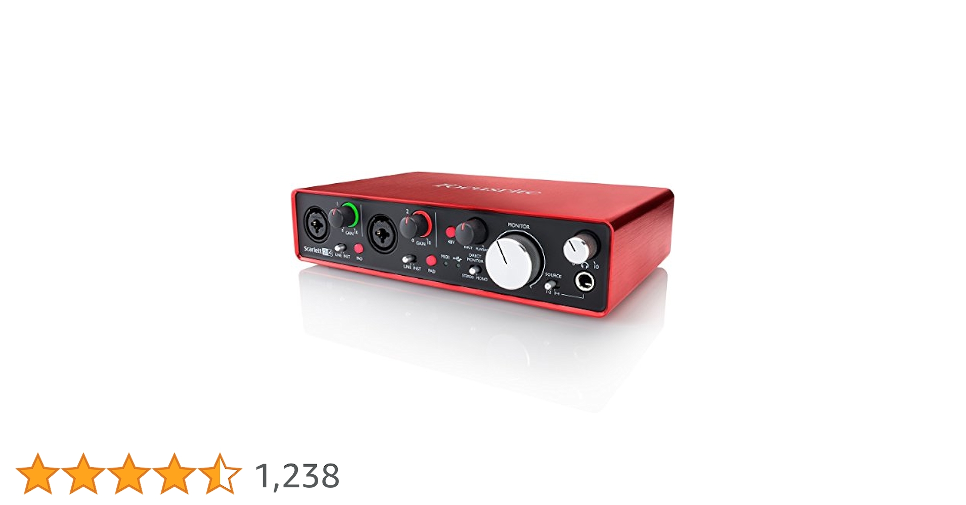 FOCUSRITE Scarlett 2i4 G2 オーディオインターフェース FOCUSRITE ( フォーカスライト ) Scarlett 2i4 G2 オーディオ