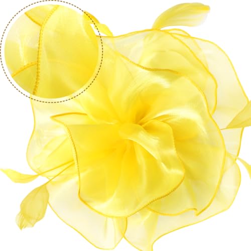 Image of DRESHOW Fascinators Hat Tea Party Headwear Ribbons Feathers on a Headband and a Clip for Women
