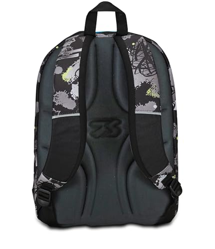 Sac à dos d'école multi-poches pour cours et lycée avec poche PC - 3