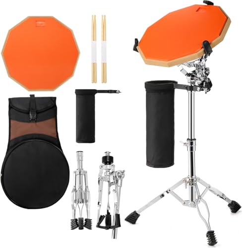 YOUEON Drum Stand with Practice Pad Set - 12