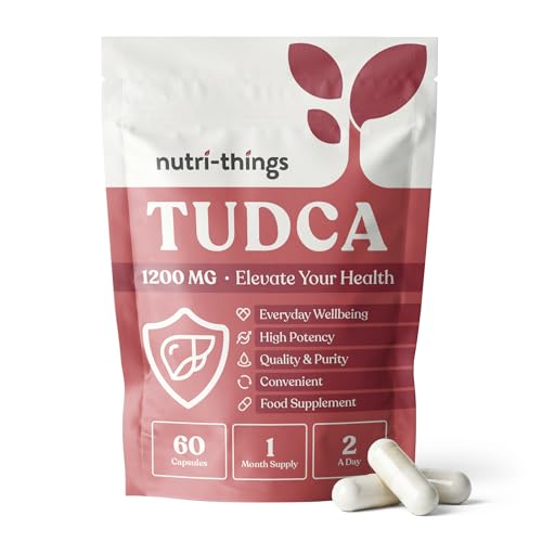 TUDCA Capsules - Liver Health Support Supplement - Naturally Occurring Bile Acid - Reduce Oxidative Stress & Inflammation - Improve Liver Function - Convenient Daily Supplement - 60 Capsules