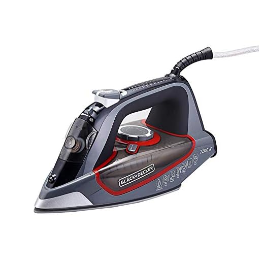 Black+Decker BD BXIR2202IN 2200-Watt Steam Iron (Grey)