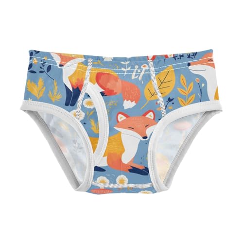 KLL Safari Animals Fox Little Boys Soft Underwear Cute Children Undies