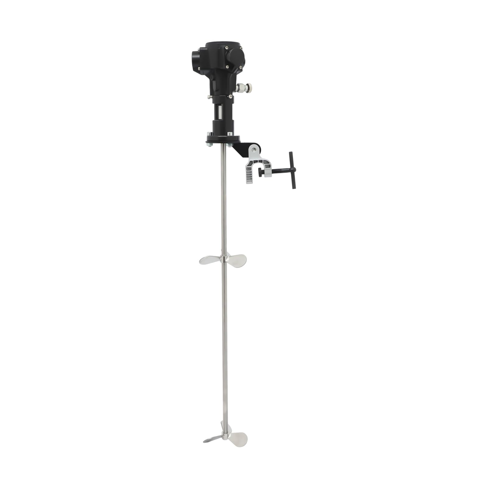 Agitatore pneumatico, miscelatore ad aria, miscelatore industriale, 1/2 HP, miscelatore ad aria compressa con clip di supporto, pale miscelatore, silenziatore integrato per vernici, stucco in chimica