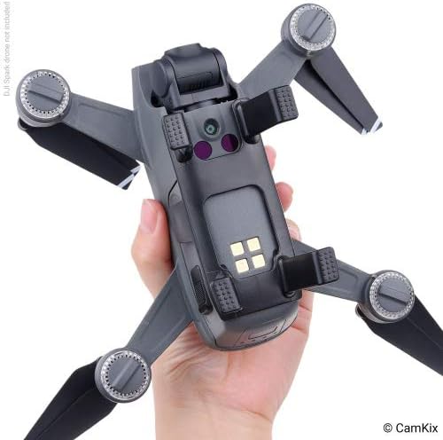 CamKix Landing Gear Compatible with DJI Spark - Extra Height and Safety - Gives Your DJI Drone Ground Clearance - Maximum Stability - Increased Distance Between Camera/Gimbal and Surface