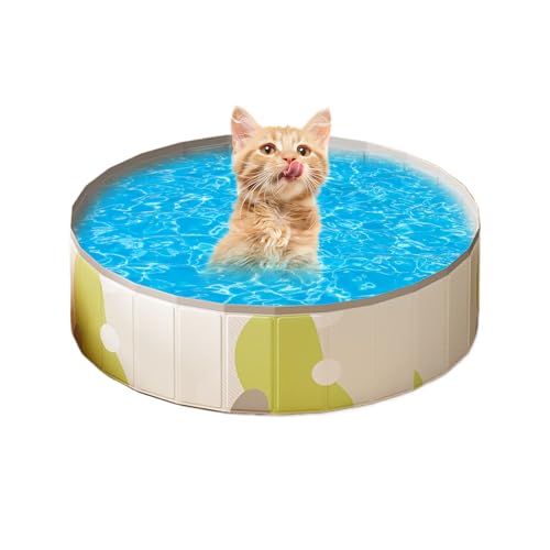 Basino Plegable - Botella Para Mascotas, Bañera De PVC Plegable Y Portátil De PVC Para Jardín | Gatos Al Aire Libre Y Perros Plegables No -Slip Pvc Para