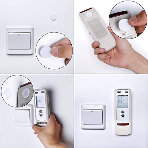 Tiardey 500 Paar Sets Klebstoff 0,59 Zoll/15 mm Durchmesser klebrige Rückseite Münzen Klettverschluss Selbstklebende Punkte Klebebnder Magische Klebepunkte