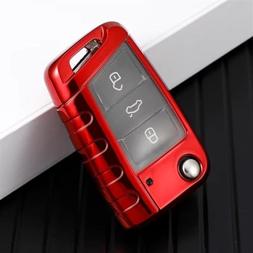 Funda para llave de coche con blindaje antigolpes para mandos plegables de Tiguan Polo y Golf 7