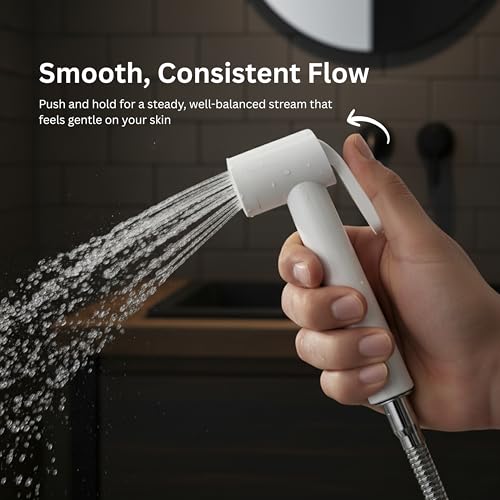 Image of Parryware Health Faucet PVC Gun Without Hose and Hook | Economical Toilet Spray Gun /Bidet Spray Gun for Bathroom (E618371099)