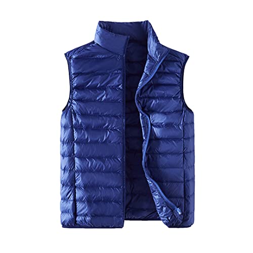Veste d'hiver homme 90% duvet blanc chaud avec capuche Bleu