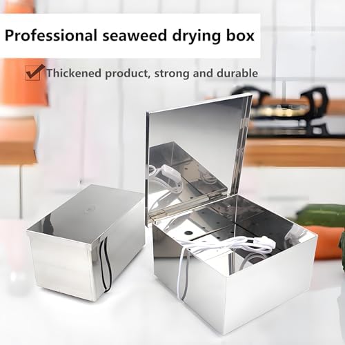 Adjustable Temperature Stainless Steel Seaweed Oven, Crispy Seaweed Maker for Sushi Restaurants, Compact Drying & Warming Machine, Perfect for Home & Commercial Use