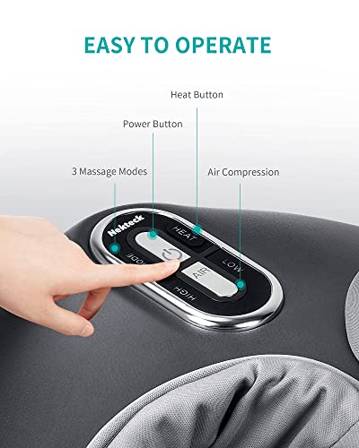 Nekteck Shiatsu Neck And Back Massager And Foot Massager Machine With Soothing Heat, Deep Kneading Therapy Relax For Home Or Office #TOP6