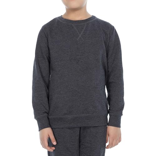 Consejos para Comprar Negro Jaspe , tabla con los diez mejores. 50 Optima 39324-16/C5106 Sudadera Niño Juvenil French Cuello Redondo, Talla 16 Negro Jaspe