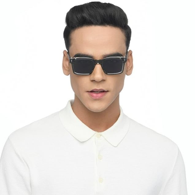 Image of Vincent Chase By Lenskart | Full Rim Square | Classics | Polarized and 100% UV Protected | Men & Women | Large | VC S16748
