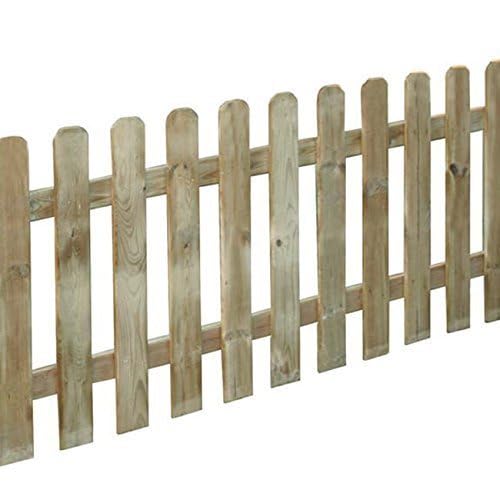 Decor Space Staccionata in Legno di Pino Naturale per recinzioni Giardino e terrazzo (180 x h 80 cm)